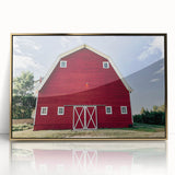 Farmhouse Wall Art: Iconic Red Barn - Rustic Country Style Decor Print