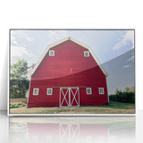 Farmhouse Wall Art: Iconic Red Barn - Rustic Country Style Decor Print
