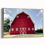 Farmhouse Wall Art: Iconic Red Barn - Rustic Country Style Decor Print