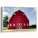Farmhouse Wall Art: Iconic Red Barn - Rustic Country Style Decor Print