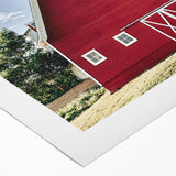 Farmhouse Wall Art: Iconic Red Barn - Rustic Country Style Decor Print