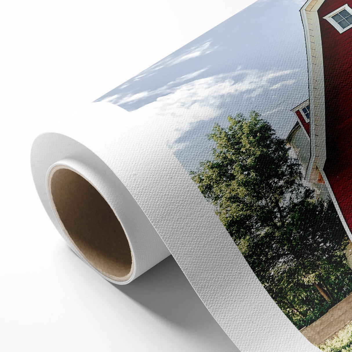 Farmhouse Wall Art: Iconic Red Barn - Rustic Country Style Decor Print
