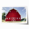 Farmhouse Wall Art: Iconic Red Barn - Rustic Country Style Decor Print