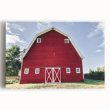 Farmhouse Wall Art: Iconic Red Barn - Rustic Country Style Decor Print