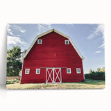 Farmhouse Wall Art: Iconic Red Barn - Rustic Country Style Decor Print