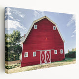 Farmhouse Wall Art: Iconic Red Barn - Rustic Country Style Decor Print