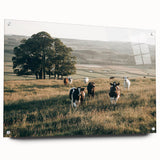 Farmhouse Wall Art: Cows in Pasture - Rustic Country Style Decor Print