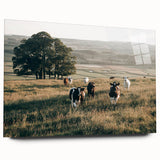 Farmhouse Wall Art: Cows in Pasture - Rustic Country Style Decor Print