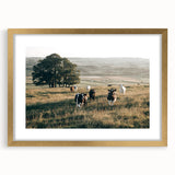 Farmhouse Wall Art: Cows in Pasture - Rustic Country Style Decor Print