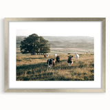 Farmhouse Wall Art: Cows in Pasture - Rustic Country Style Decor Print