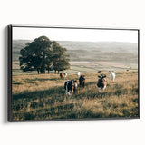 Farmhouse Wall Art: Cows in Pasture - Rustic Country Style Decor Print