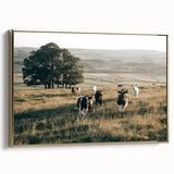 Farmhouse Wall Art: Cows in Pasture - Rustic Country Style Decor Print