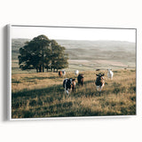 Farmhouse Wall Art: Cows in Pasture - Rustic Country Style Decor Print