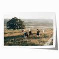 Farmhouse Wall Art: Cows in Pasture - Rustic Country Style Decor Print