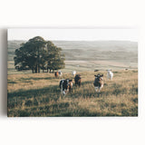 Farmhouse Wall Art: Cows in Pasture - Rustic Country Style Decor Print