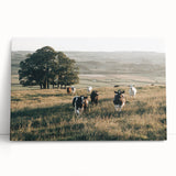 Farmhouse Wall Art: Cows in Pasture - Rustic Country Style Decor Print