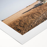 Farmhouse Wall Art: Combine Harvester in Field - Rustic Country Decor