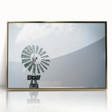 Farmhouse Wall Art: Windmill in Sky - Rustic Country Style Decor Print