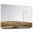 Farmhouse Wall Art: Wind Turbines on Hill - Rustic Country Style Decor