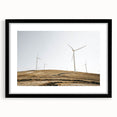 Farmhouse Wall Art: Wind Turbines on Hill - Rustic Country Style Decor