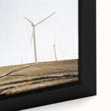 Farmhouse Wall Art: Wind Turbines on Hill - Rustic Country Style Decor