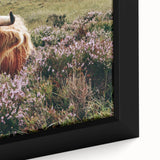 Farmhouse Wall Art: Highland Cow in Meadow - Rustic Country Decor Print