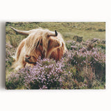 Farmhouse Wall Art: Highland Cow in Meadow - Rustic Country Decor Print