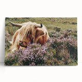 Farmhouse Wall Art: Highland Cow in Meadow - Rustic Country Decor Print