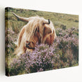 Farmhouse Wall Art: Highland Cow in Meadow - Rustic Country Decor Print