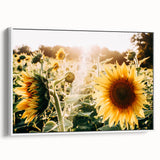 Farmhouse Wall Art: Sunflowers in Bloom - Rustic Country Style Decor Print