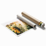 Farmhouse Wall Art: Sunflowers in Bloom - Rustic Country Style Decor Print