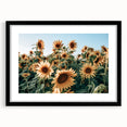 Farmhouse Wall Art: Sunflower Field - Rustic Country Style Decor Print