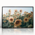 Farmhouse Wall Art: Sunflower Field - Rustic Country Style Decor Print