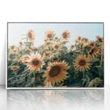 Farmhouse Wall Art: Sunflower Field - Rustic Country Style Decor Print
