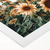 Farmhouse Wall Art: Sunflower Field - Rustic Country Style Decor Print