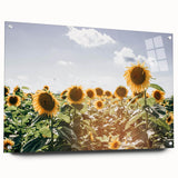 Farmhouse Wall Art: Sunflowers in Summer - Rustic Country Style Decor