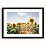 Farmhouse Wall Art: Sunflowers in Summer - Rustic Country Style Decor