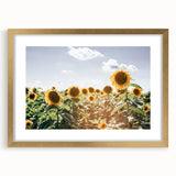 Farmhouse Wall Art: Sunflowers in Summer - Rustic Country Style Decor