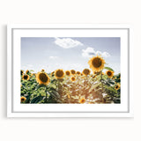 Farmhouse Wall Art: Sunflowers in Summer - Rustic Country Style Decor