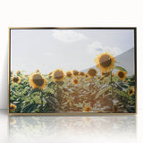 Farmhouse Wall Art: Sunflowers in Summer - Rustic Country Style Decor