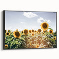 Farmhouse Wall Art: Sunflowers in Summer - Rustic Country Style Decor