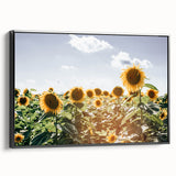 Farmhouse Wall Art: Sunflowers in Summer - Rustic Country Style Decor