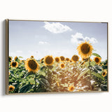Farmhouse Wall Art: Sunflowers in Summer - Rustic Country Style Decor