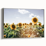 Farmhouse Wall Art: Sunflowers in Summer - Rustic Country Style Decor