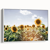 Farmhouse Wall Art: Sunflowers in Summer - Rustic Country Style Decor