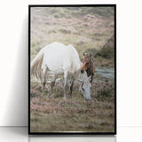 Rustic Country Horses - Farmhouse Style Wall Art for Country Living Decor