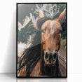 Dynamic Horse Portrait - Rustic Farmhouse Wall Art for Country Living