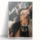 Dynamic Horse Portrait - Rustic Farmhouse Wall Art for Country Living