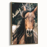 Dynamic Horse Portrait - Rustic Farmhouse Wall Art for Country Living
