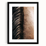 Close-Up Horse Mane - Rustic Farmhouse Wall Art for Country Living